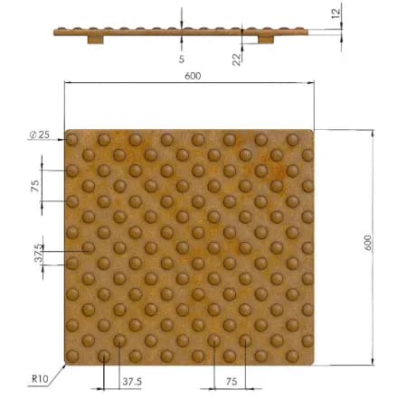 Corten felületkezelési részlet