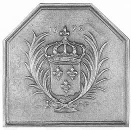 Fleurdelisé és pálmákkal díszített címer 1676 GM