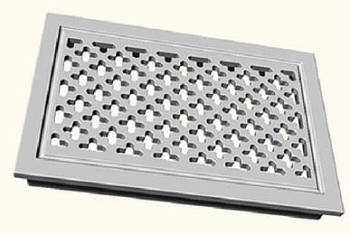 Téglalap alakú rács 220x160