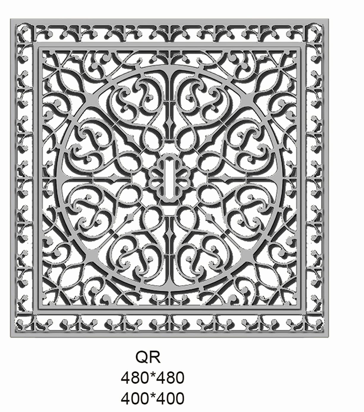 QR öntöttvas lábtörlő