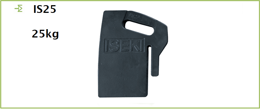 ISEKI traktor tömeg 25 kg - IS25