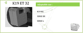 Kubota mikrotraktor tömege 19 kg - K19